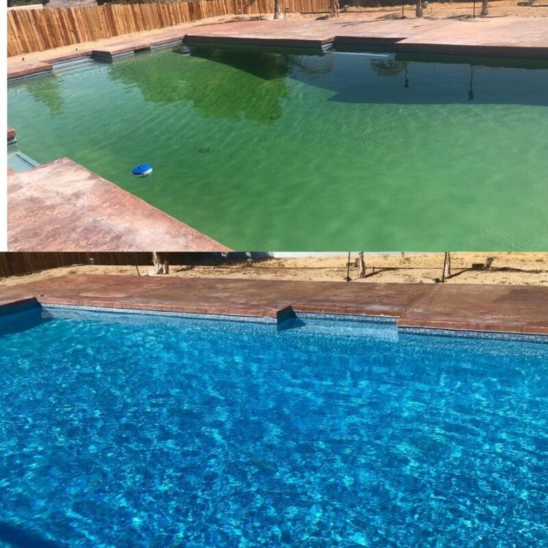 Dirty vs. Clean Pool Water
