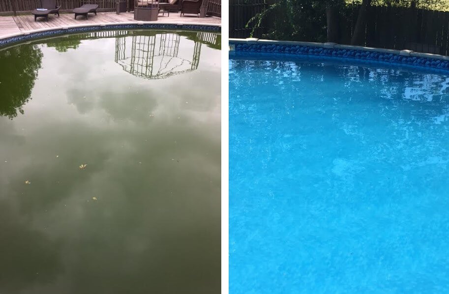 Murky vs. Crystal Clear Pool Water
